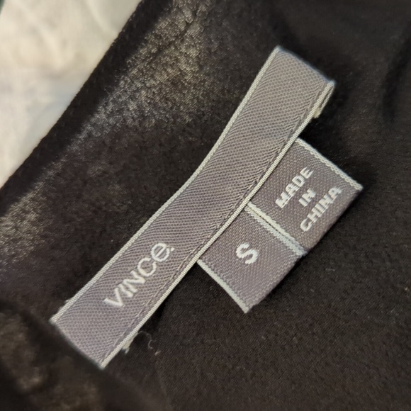 Vince, S, navy and black, double-layer workwear tank top - Picture 3 of 5